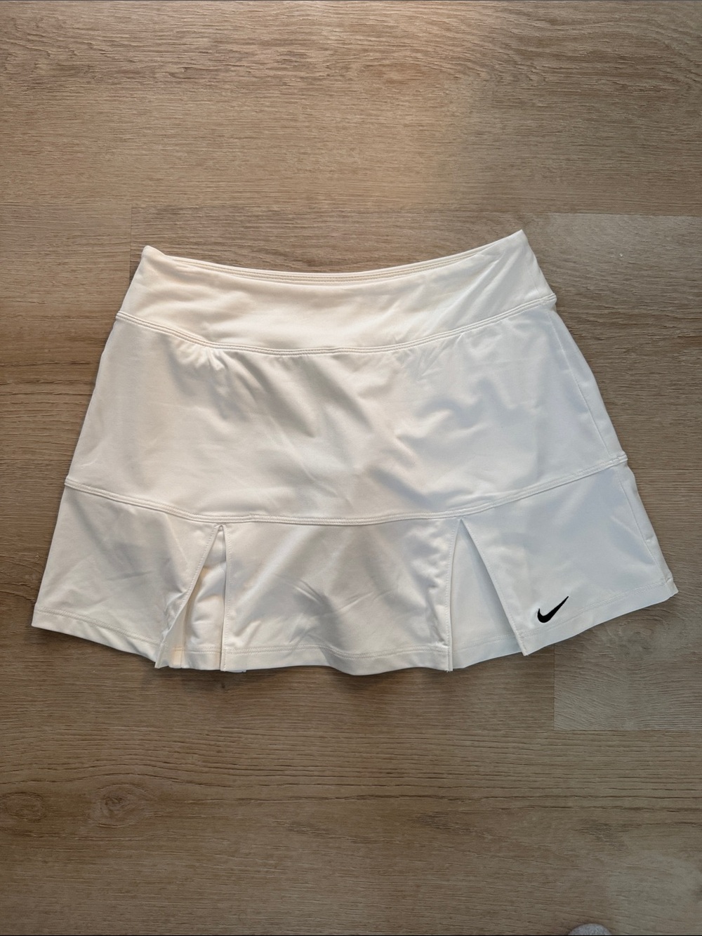 NWT Nike White Tennis Skort with Black Swoosh